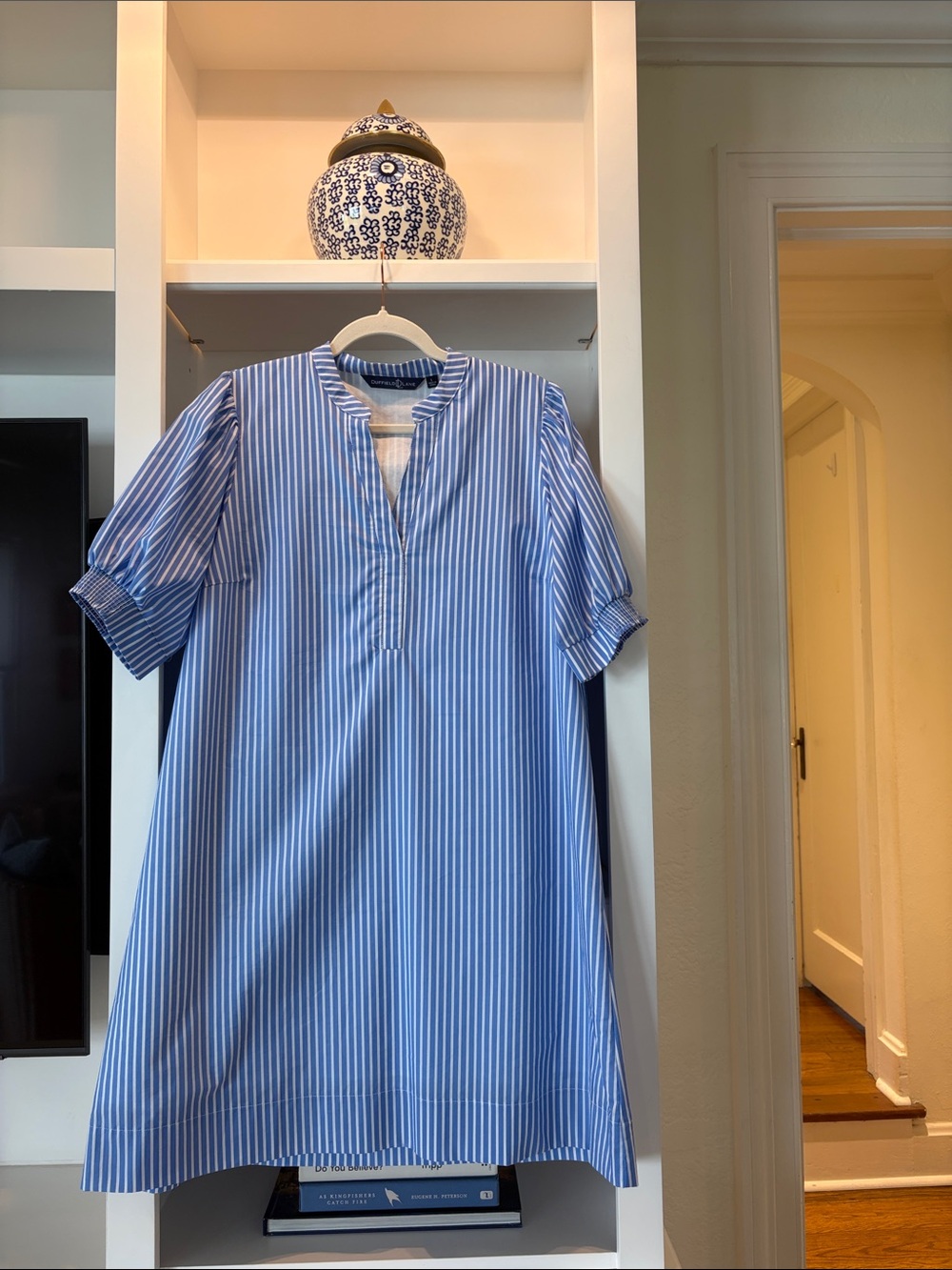 Duffield Lane Blue & White Stripe Dress